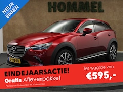 Mazda CX-3 - 2.0 SkyActiv-G 120 GT-M -NAVIGATIE - VASTE TREKHAAK- TREKGEWICHT 1200 KG- CLIMATE CONTROL