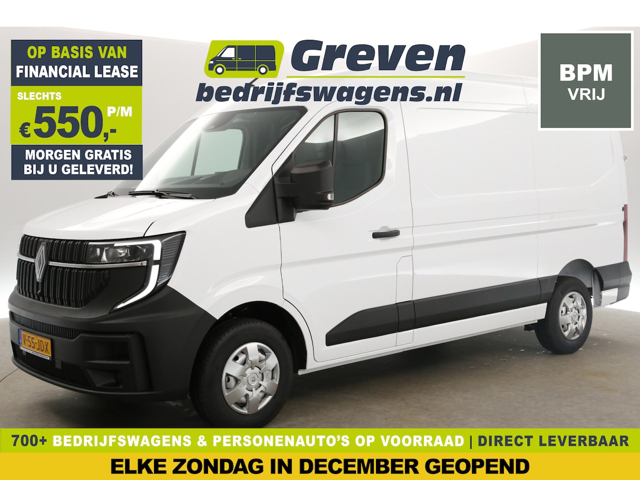 Renault Master - T35 2.0 dCi Advanced L2H2 NIEUW Airco Cruise Camera Carplay Navi 3 Persoons LED PDC - AutoWereld.nl