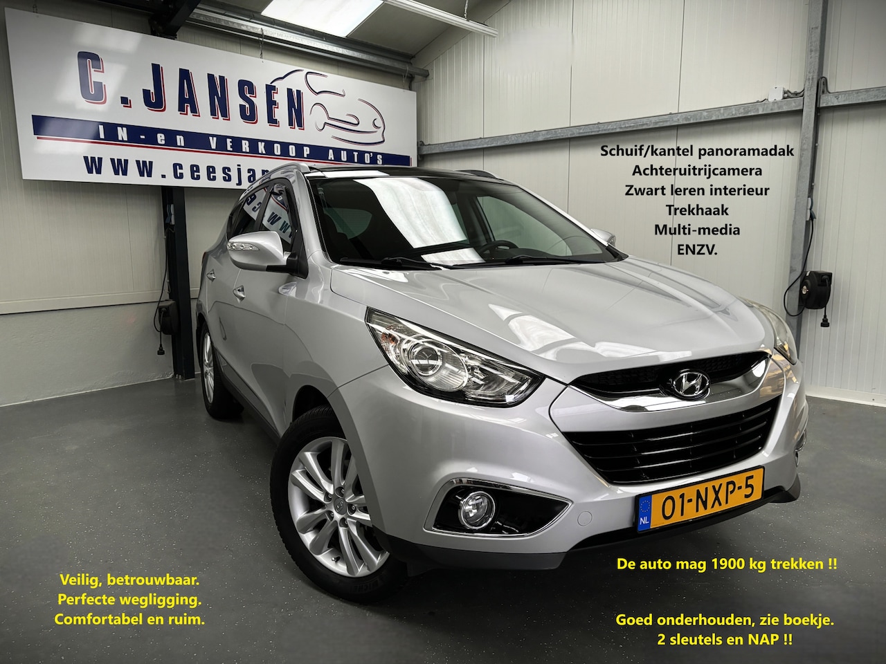 Hyundai ix35 - 2.0i i-Catcher Zwart leer !! - AutoWereld.nl