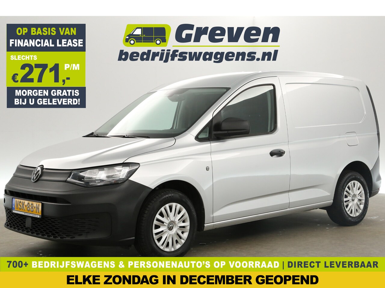 Volkswagen Caddy - 2.0 TDI L1H1 Airco Cruise Carplay PDC Metallic Schuifdeur - AutoWereld.nl