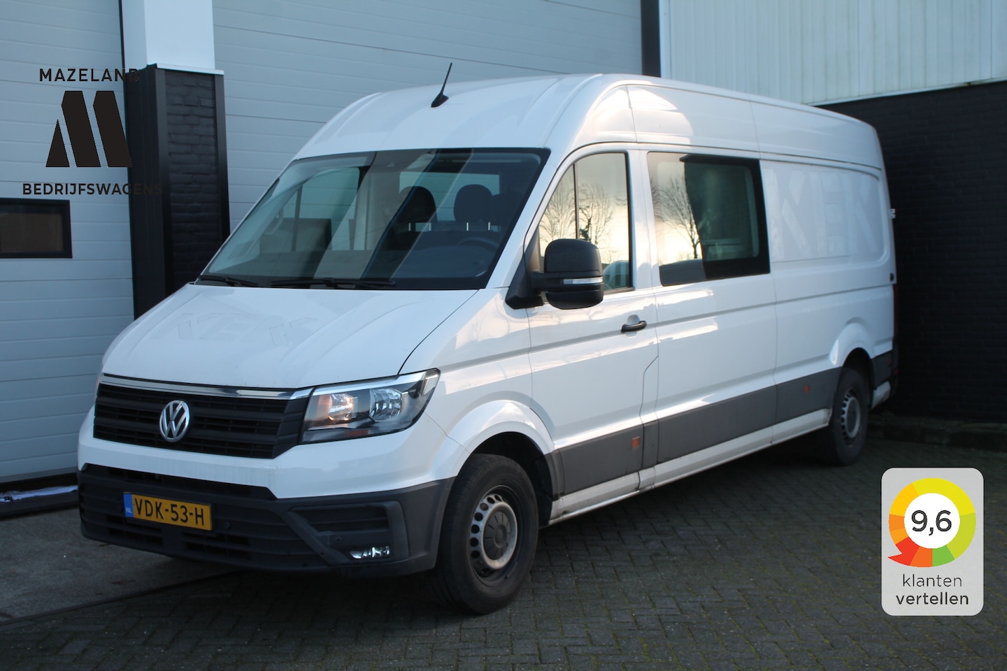 Volkswagen Crafter - 2.0 TDI L4H3 Dubbele Cabine EURO 6 - Airco - Navi - Cruise - € 22.950,- Excl. - AutoWereld.nl