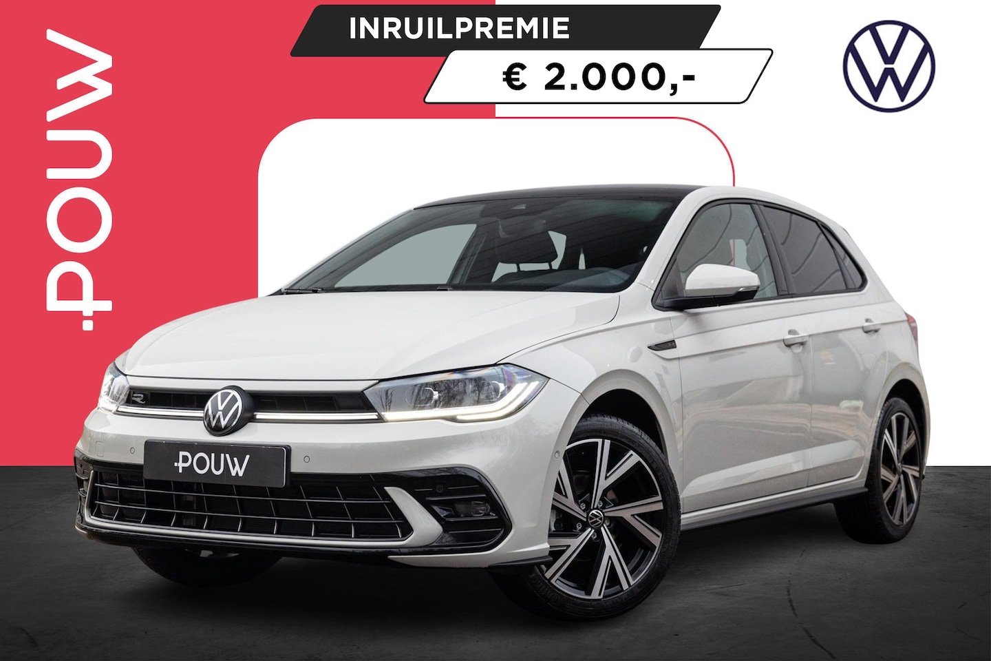 Volkswagen Polo - 1.0 TSI 95pk R-Line Edition | LMV 17" | Panoramadak | Achteruitrijcamera - AutoWereld.nl