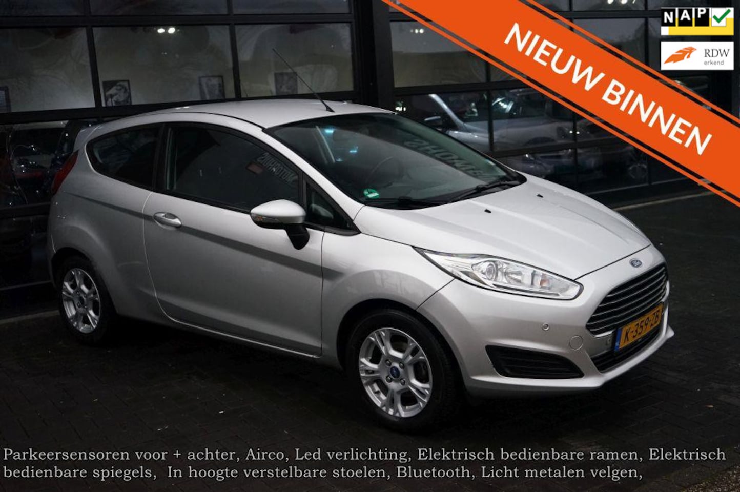 Ford Fiesta - 1.25 1.25, Airco, Elek pakket, PDC, Bluetooth - AutoWereld.nl