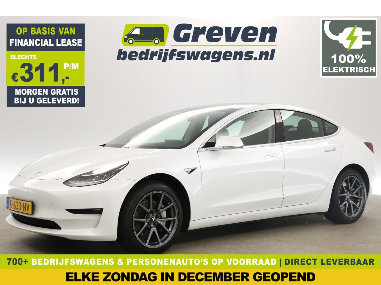 Tesla Model 3 - Standard RWD Plus 60 kWh 238PK Autopilot Automaat Elektrisch Camera Clima Navigatie LED St - AutoWereld.nl