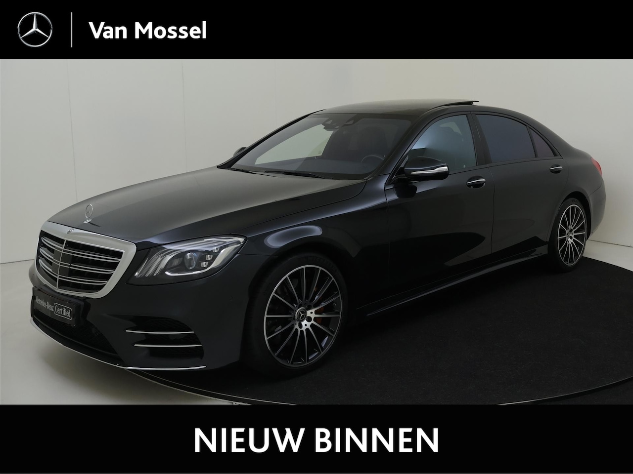 Mercedes-Benz S-klasse - 560 4Matic Lang Premium Plus V8/ AMG/ 20 inch/ Panoramadak/ Burmester/ Zonneschermpakket/ - AutoWereld.nl