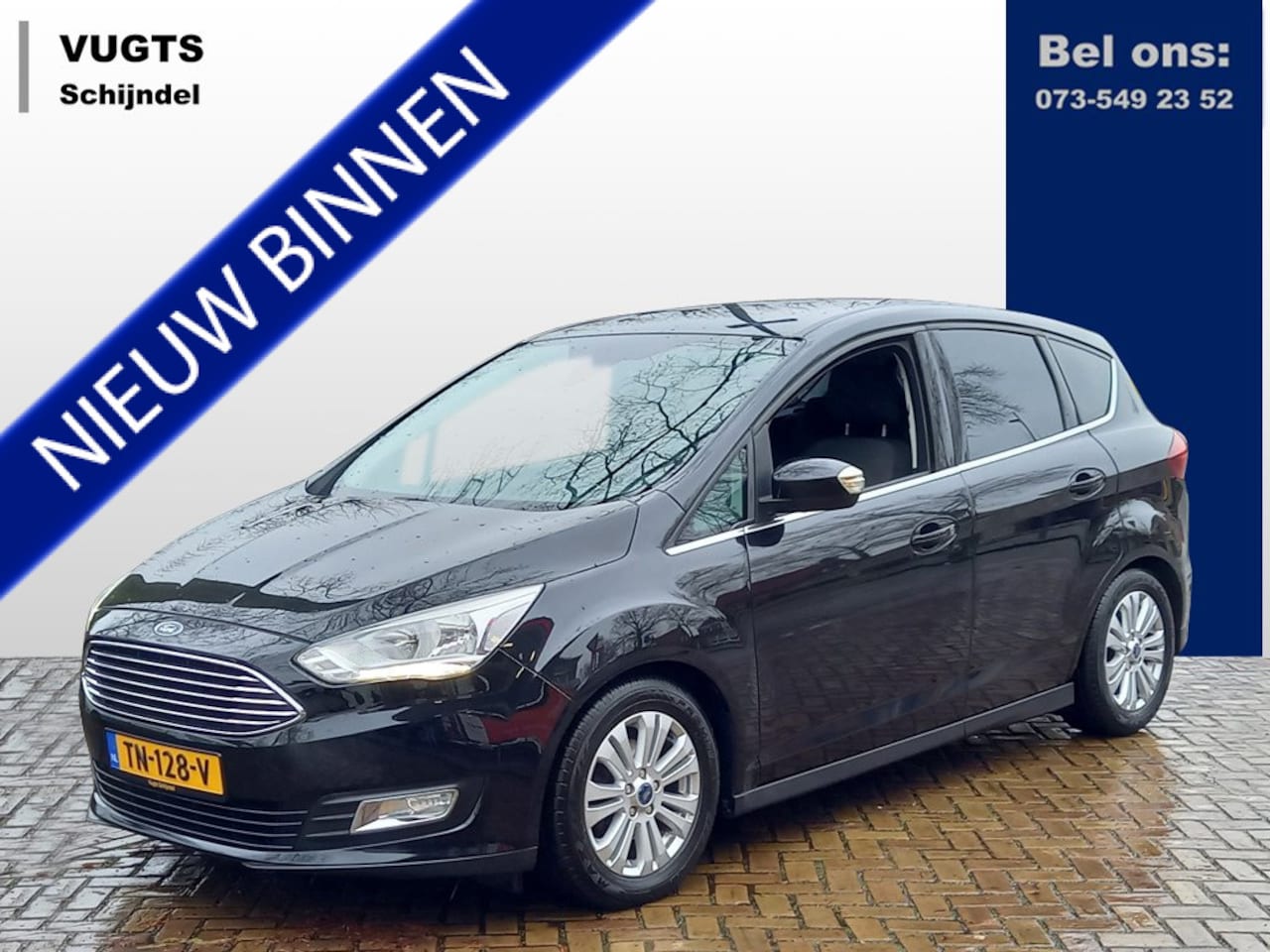 Ford C-Max - 1.0 EcoBoost 125-pk Titanium 1200 kg geremd aanhangwagen gewicht - AutoWereld.nl