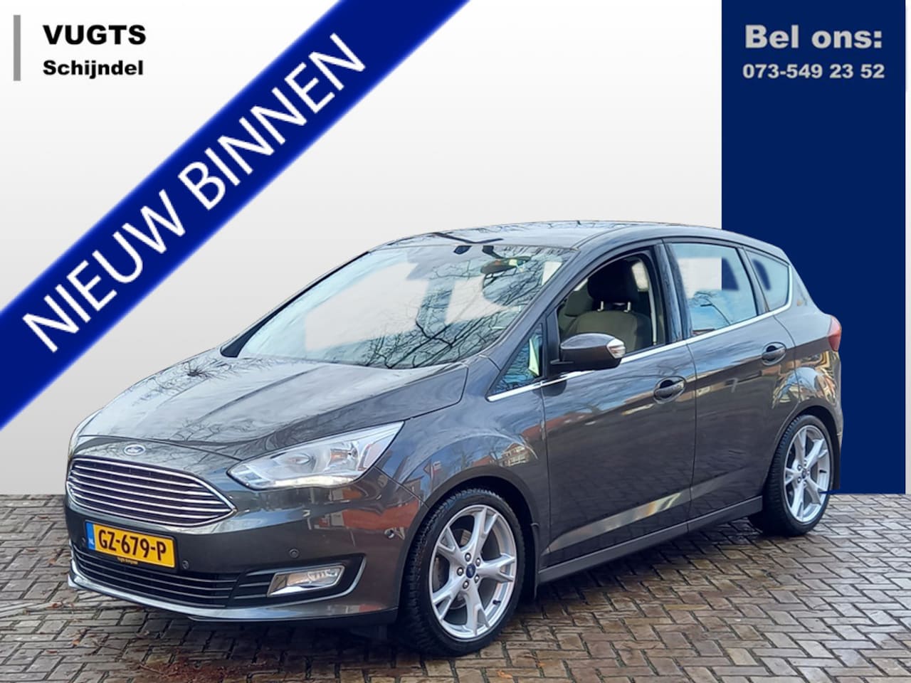 Ford C-Max - 1.5 EcoBoost 150-pk Titanium 1500 kg geremd aanhangwagen gewicht - AutoWereld.nl