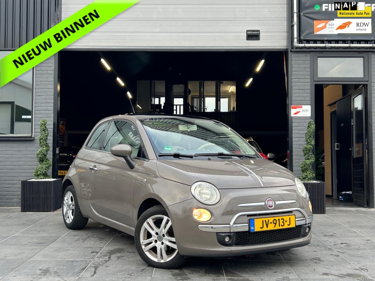 Fiat 500 - 1.2 Naked|Airco|El Pakket|Leer|Panoramadak|APK| - AutoWereld.nl