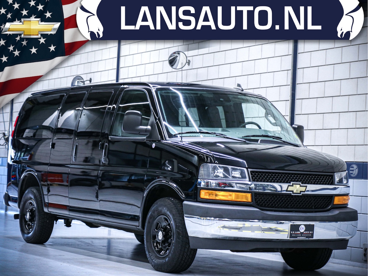 Chevrolet Chevy Van - Express 2500 dubbelcabine 6 PERSOONS. 6.0 ltr. 3500 kg trekken 2X OP VOORRAAD. - AutoWereld.nl