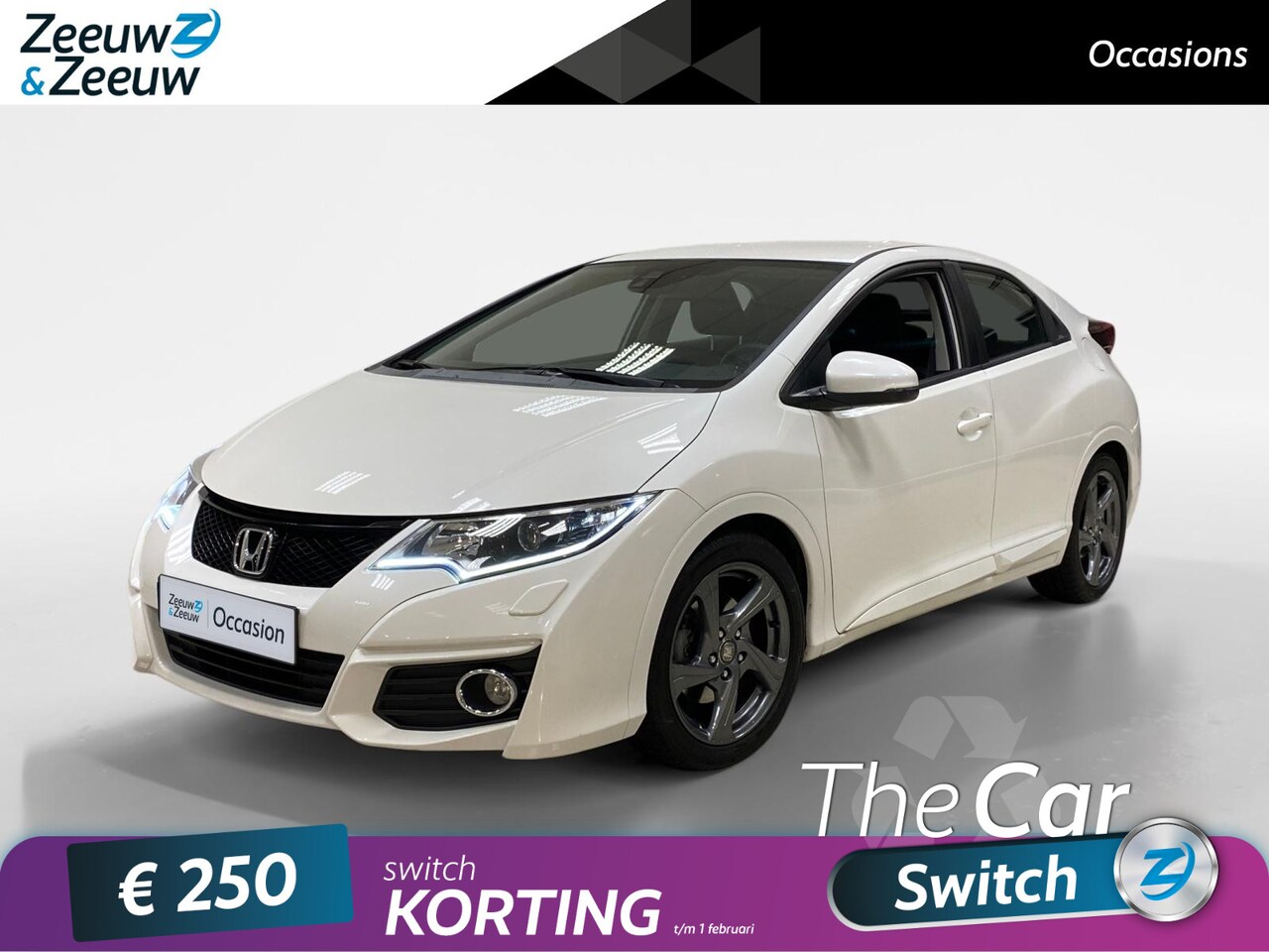 Honda Civic - 1.4 ELEGANCE | NAVI | TREKHAAK | DEALERONDERHOUDEN | - AutoWereld.nl