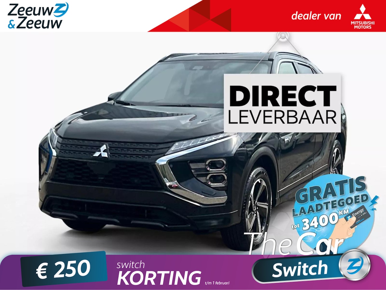 Mitsubishi Eclipse Cross - 2.4 PHEV | INTENSE + | €8000,- KORTING | DIRECT LEVERBAAR | - AutoWereld.nl