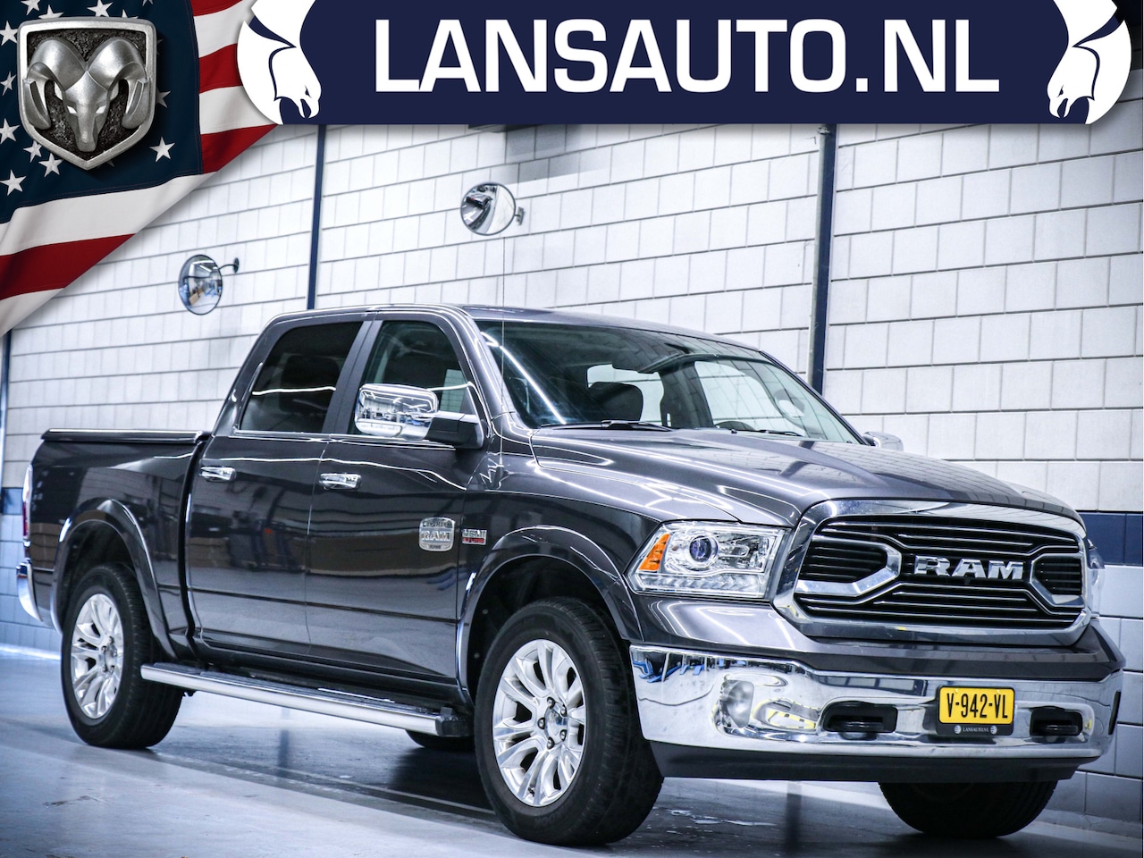 Dodge Ram 1500 - Longhorn | Luchtvering | 5.7L HEMI V8 4x4 Crew Cab - AutoWereld.nl