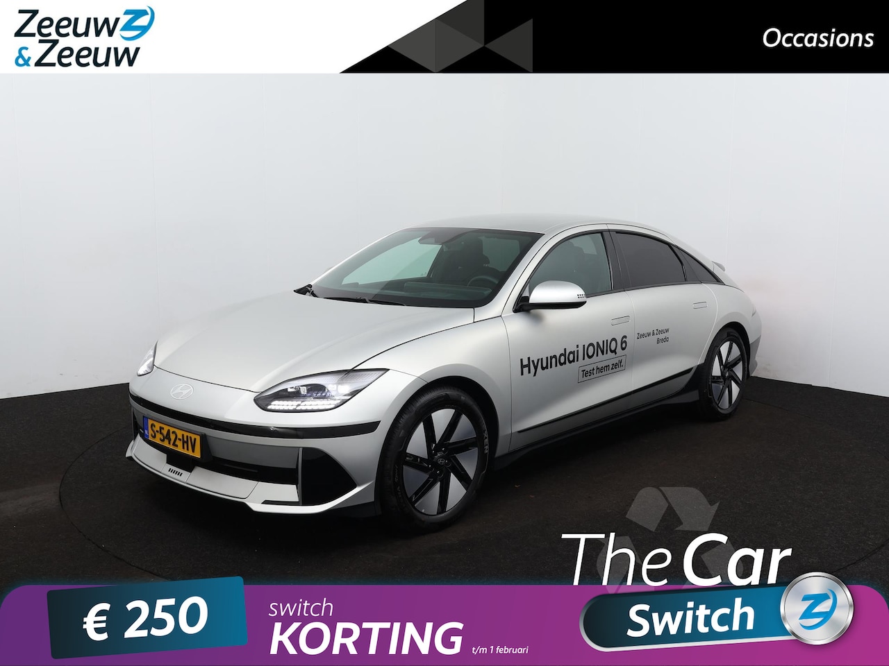 Hyundai IONIQ 6 - Connect 77 kWh | 5 jaar garantie! | 600km WLTP range! | Navi | Elek. stoelverstelling | - AutoWereld.nl