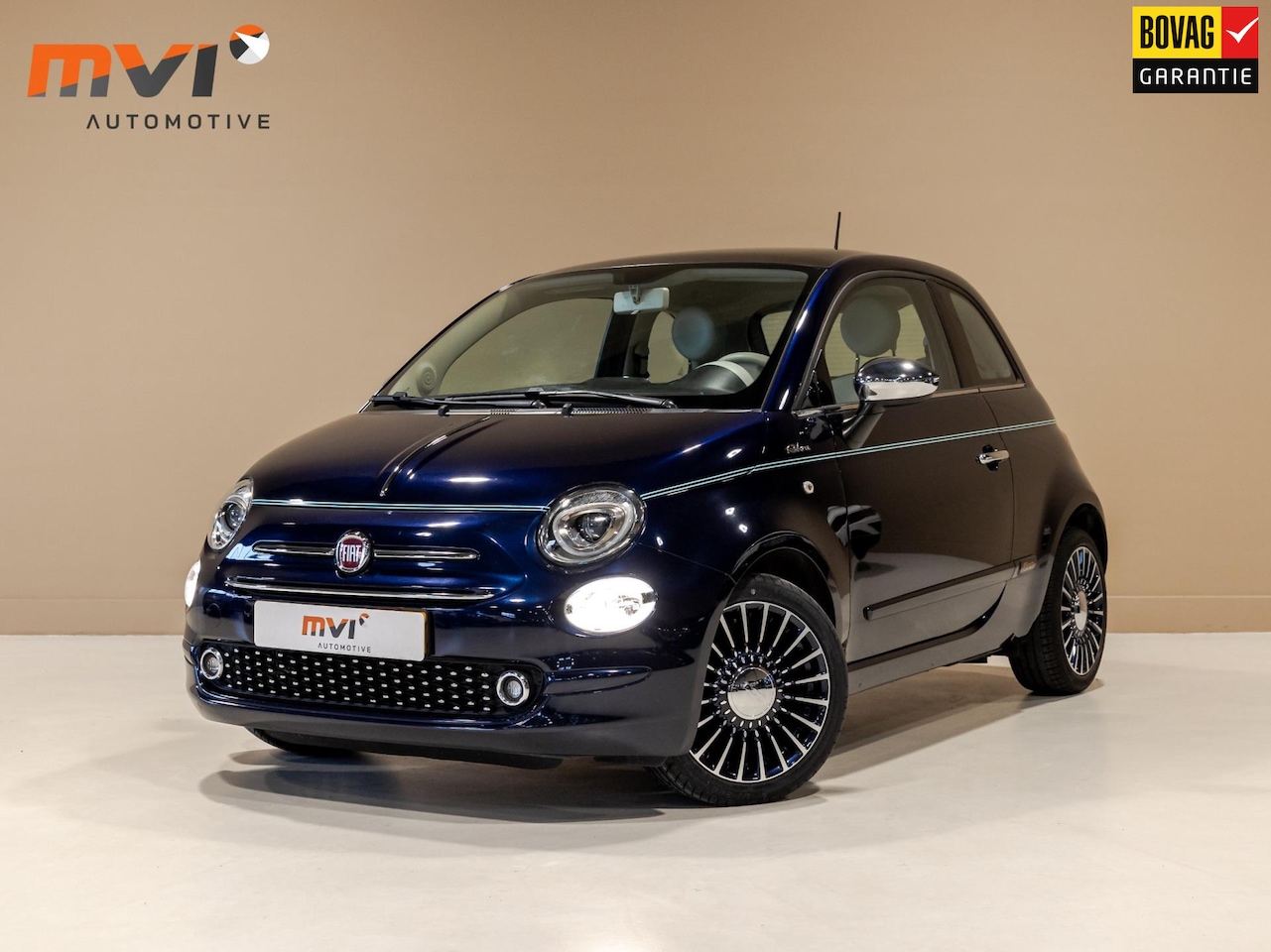 Fiat 500 - 0.9 TwinAir Turbo Riva / 105pk / Panorama dak / Navigatie / Leder / - AutoWereld.nl