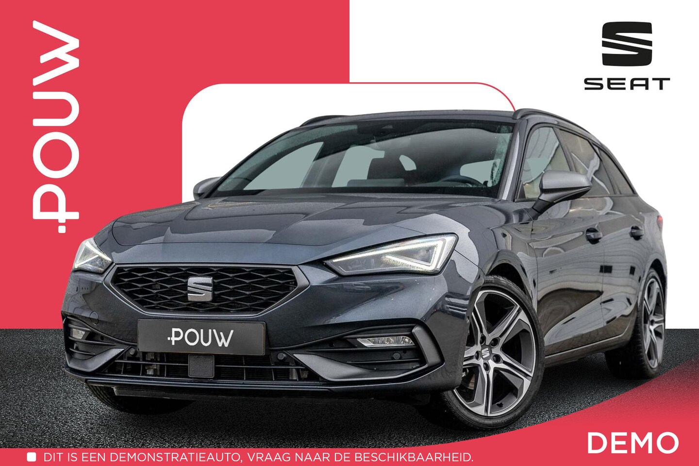 Seat Leon Sportstourer - 1.5 eTSI 150pk DSG FR Business Intense | Apple Carplay/Android Auto | Dodehoek Detectie | - AutoWereld.nl