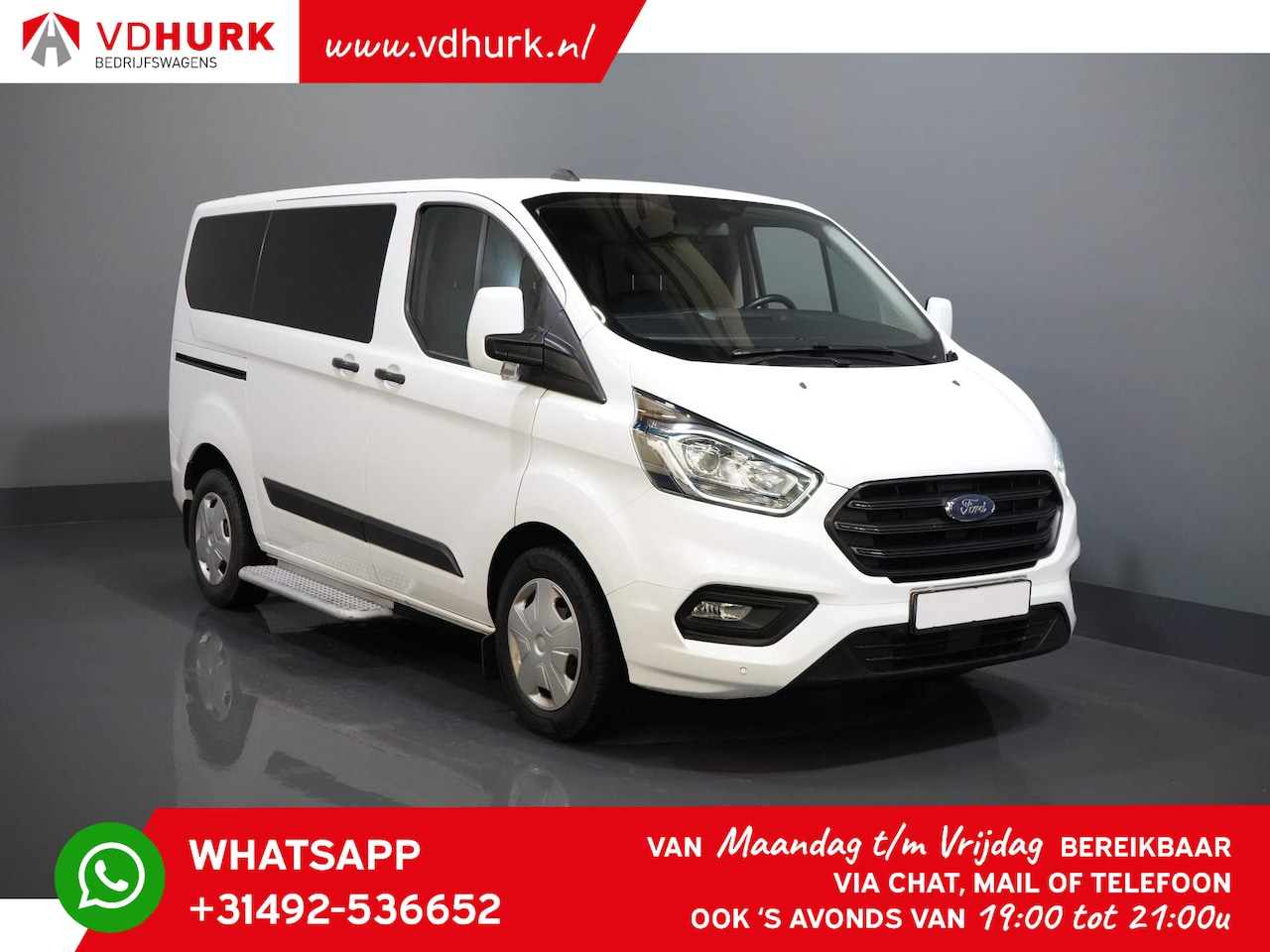 Ford Transit Custom Tourneo - 2.0 TDCI € 33.016,- incl. BTW/BPM Trend Combi/ Kombi/ 9 Persoons/ 9 P/ Cruise/ PDC/ Airco - AutoWereld.nl