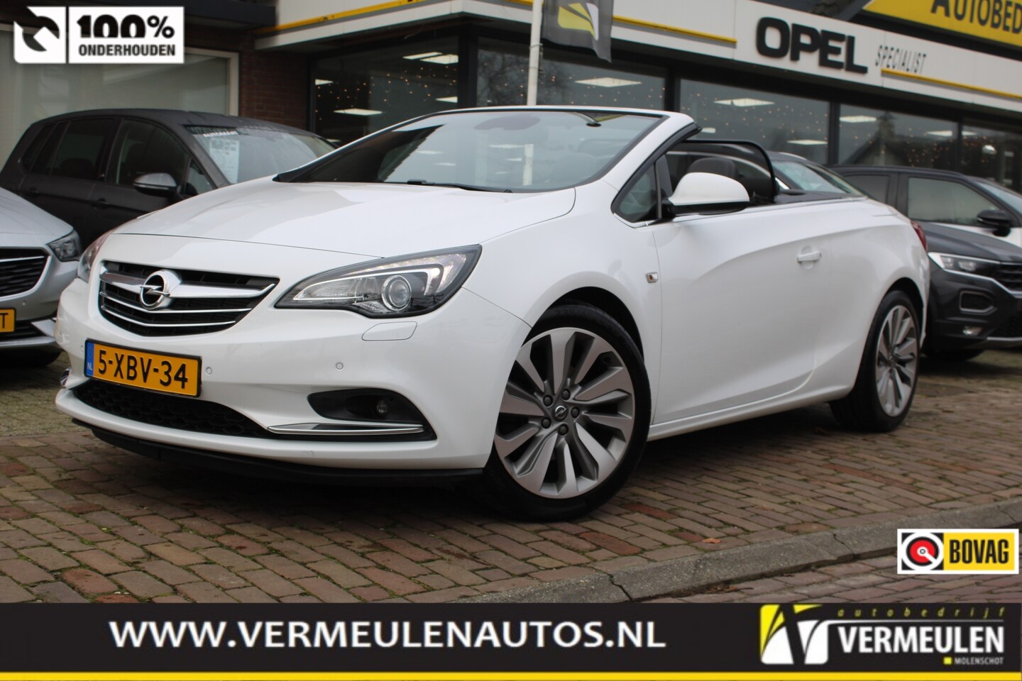 Opel Cascada - 1.6 Turbo 200PK Cosmo + 19"/ Navi/ Clima/ Leder/ Camera/ Xenon/ NL auto - AutoWereld.nl