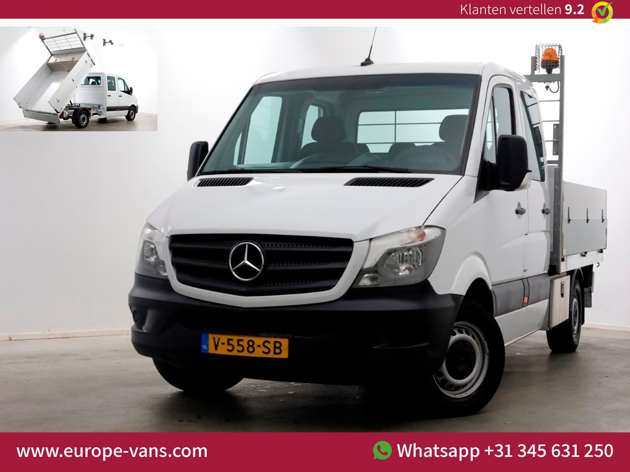 Mercedes-Benz Sprinter - 314 CDI 143pk E6 D.C. L2H1 Kipper Airco 09-2018 - AutoWereld.nl