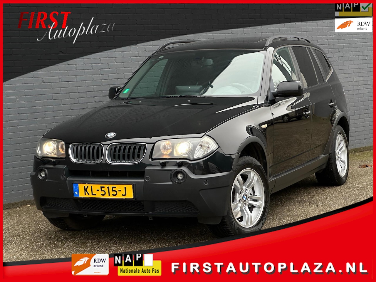 BMW X3 - 2.5i Executive AUTOMAAT PANO/LEDER/MEMORY/CRUISE | NETTE AUTO ! - AutoWereld.nl