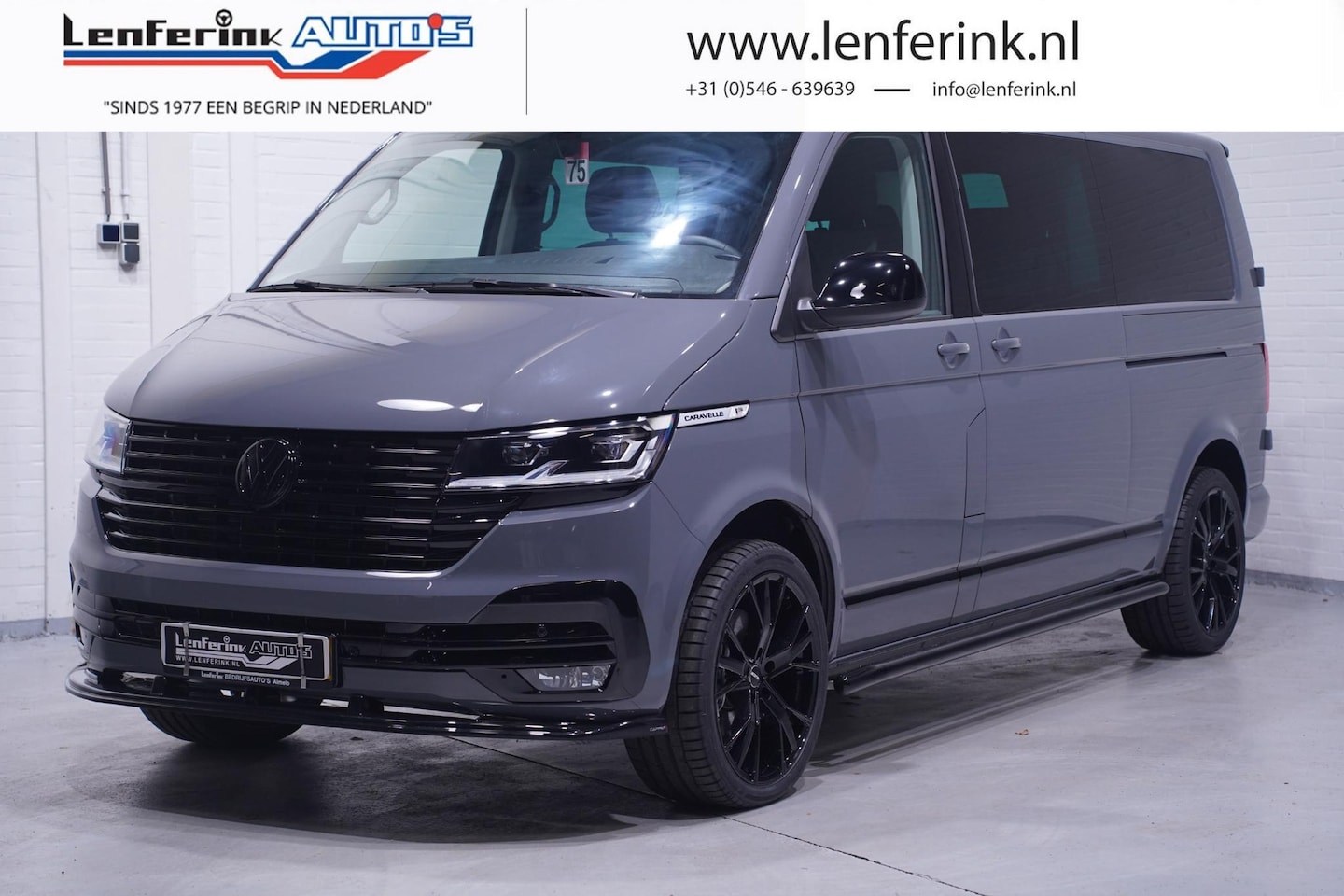 Volkswagen Transporter - 2.0 TDI 204 pk Dubbel Cabine 2x Elek. Schuifdeur 20" LMV, Lederen Interieur, LED Koplampen - AutoWereld.nl