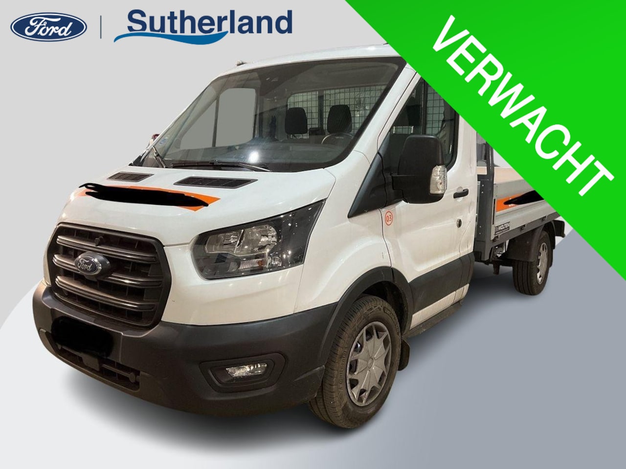 Ford Transit - 350 2.0 TDCi 350 L2 | Open laadbak | Airco | Cruise control | Aluminium laadbak breed - AutoWereld.nl