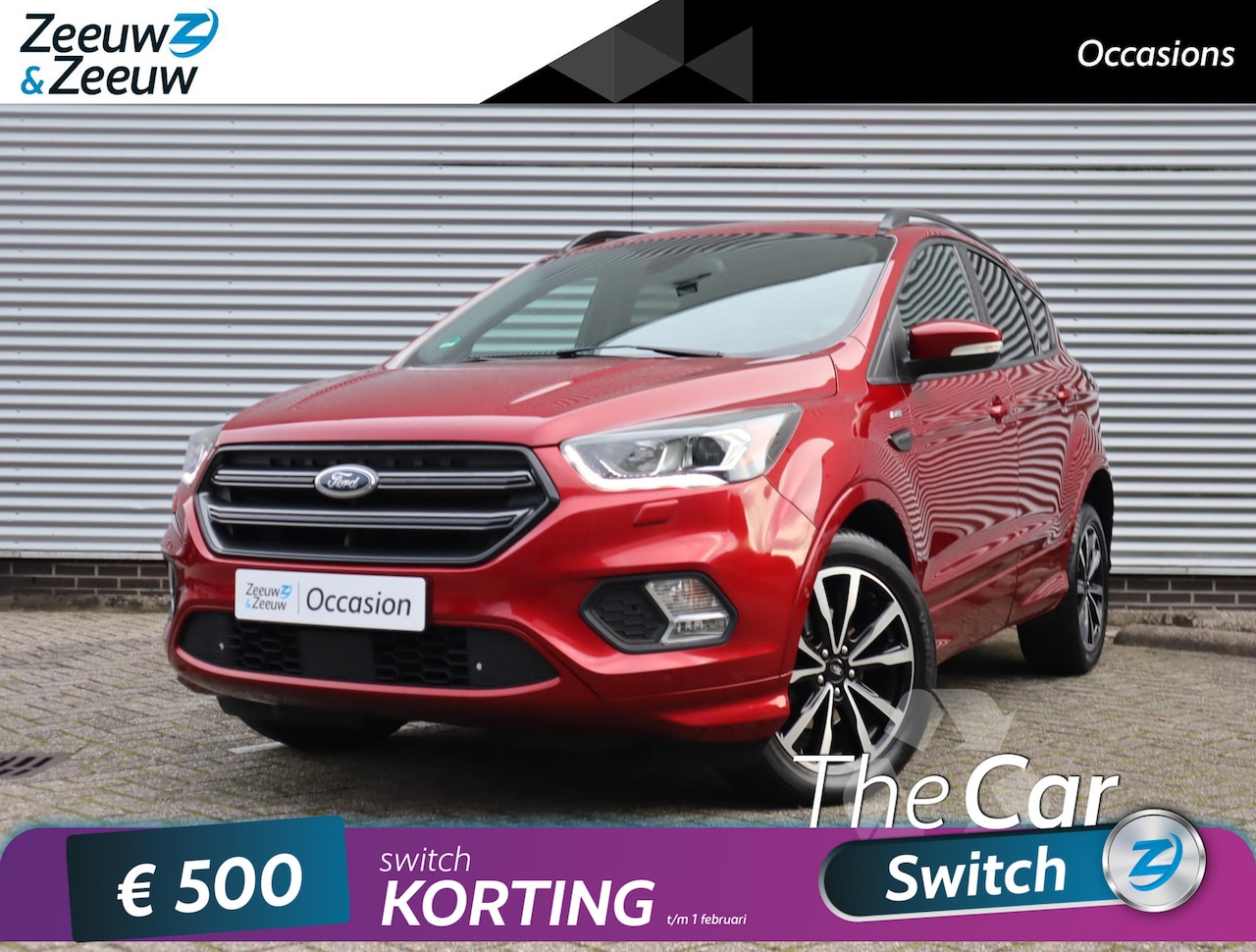 Ford Kuga - 1.5 EcoBoost ST Line 150 PK | Trekhaak | Stoel, Stuur en Voorruitverwarming | Apple Carpla - AutoWereld.nl