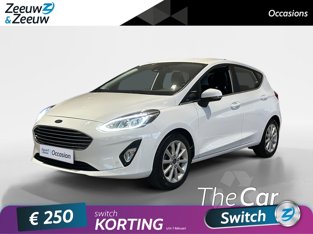 Ford Fiesta - 1.0 EcoBoost Titanium 100pk | Dealeronderhouden | Stoel- stuur en voorruitverwarming | Nav - AutoWereld.nl