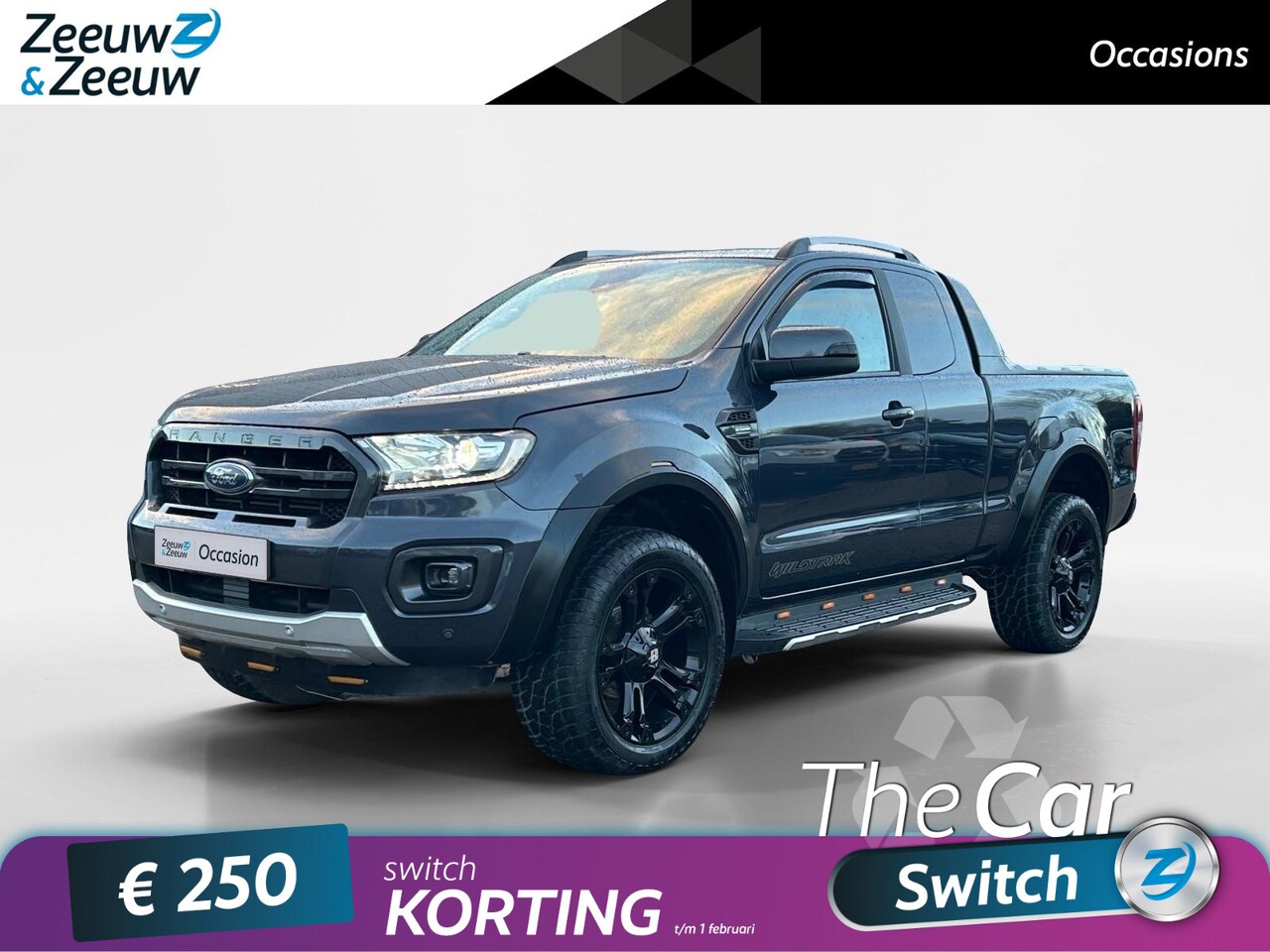 Ford Ranger - 2.0 EcoBlue Wildtrak Supercab 212pk | Stoel- en voorruitverwarming | Navigatie | Trekhaak - AutoWereld.nl