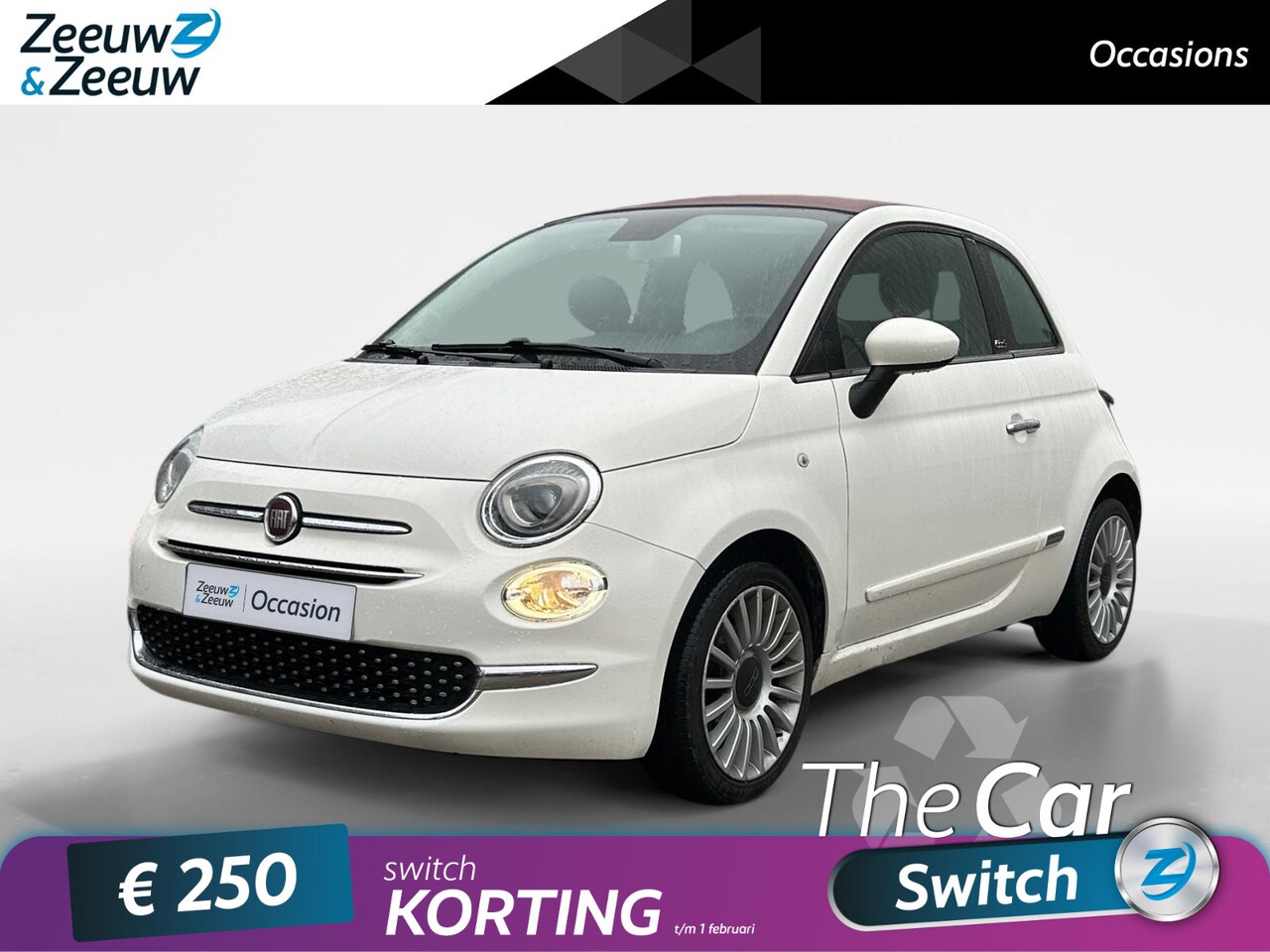 Fiat 500 C - 0.9 TwinAir Turbo Lounge 80pk | Cabrio | Navigatie | Parkeer sensoren | Lichtmetalen velge - AutoWereld.nl