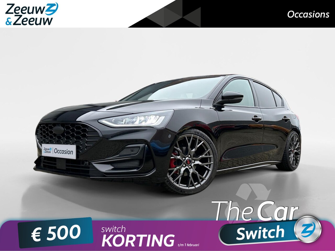 Ford Focus - 1.0 EcoBoost Hybrid ST Line X |Uniek| Full Options| Eibach verlaagd|Custom lederen bekledi - AutoWereld.nl