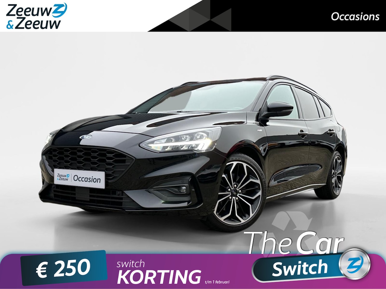 Ford Focus Wagon - 1.5 EcoBoost ST-Line |Full Option| Full LED| 18"Lichtmetalen velgen| Winter Pack| Bang & O - AutoWereld.nl