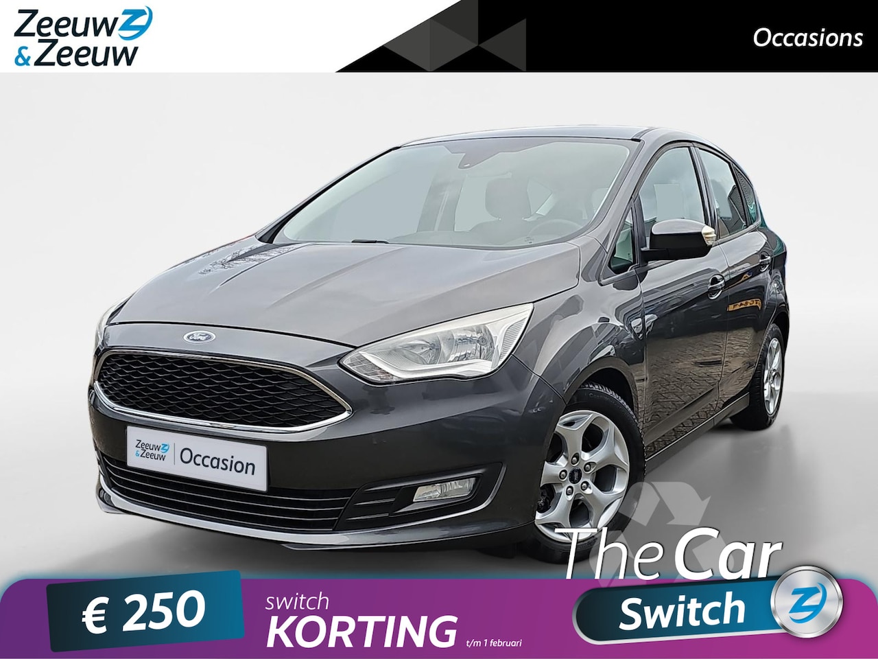 Ford C-Max - 1.0 Trend | Voorruitverwarming | Parkeersensoren achter | Navigatie | Cruise Control | 16" - AutoWereld.nl