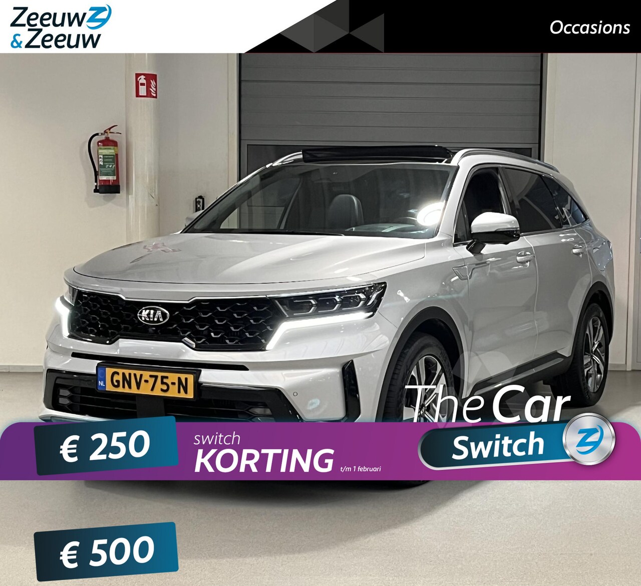 Kia Sorento - 1.6 T-GDI Plug-in Hybrid 4WD ExecutiveLine 7p. Navi | Parkeersensoren Voor + Achter | 19”L - AutoWereld.nl