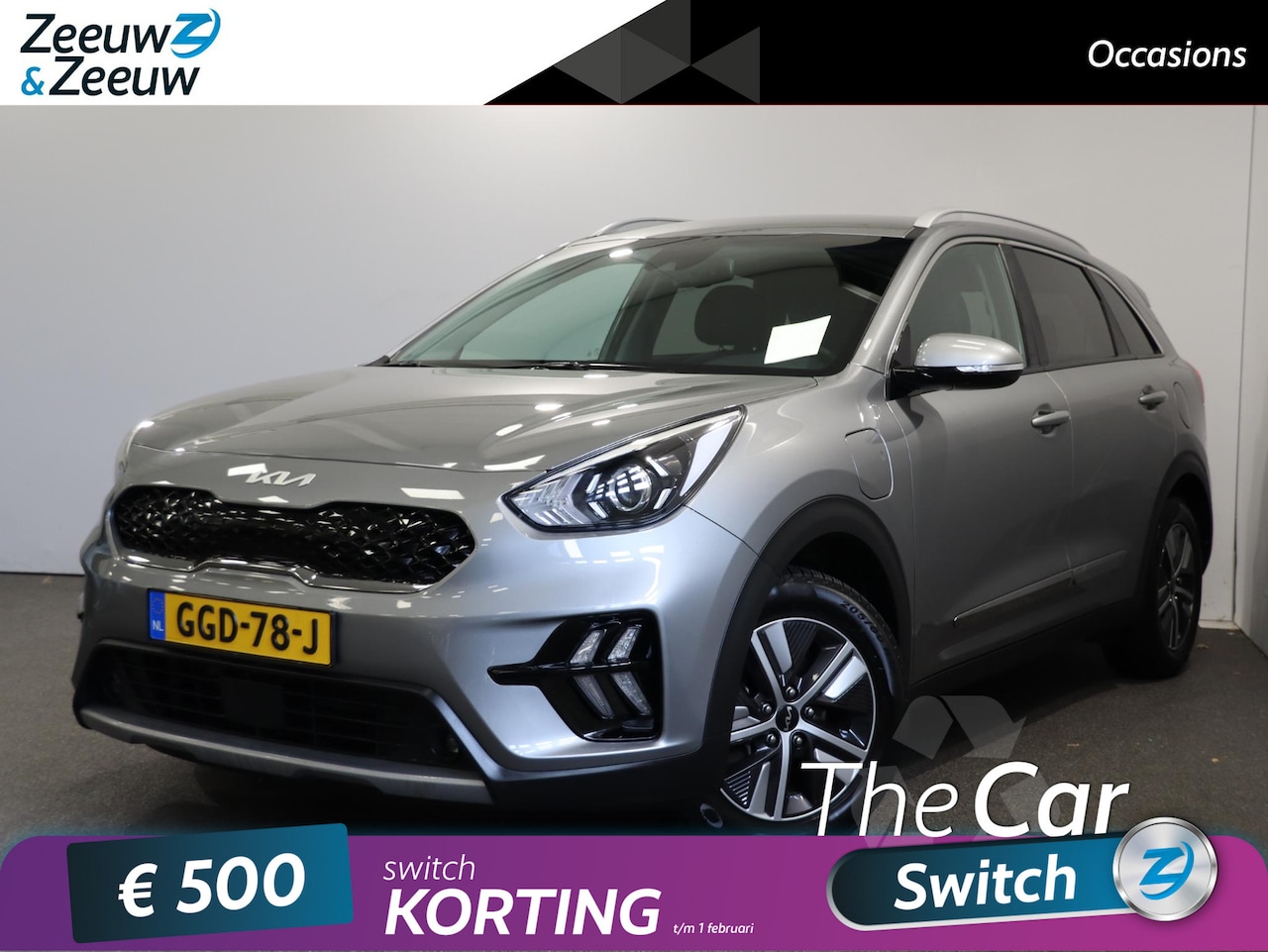 Kia Niro - 1.6 GDi PHEV DynamicLine Edition | Plug-in hybride | Stoel en stuurverwarming | Apple Carp - AutoWereld.nl