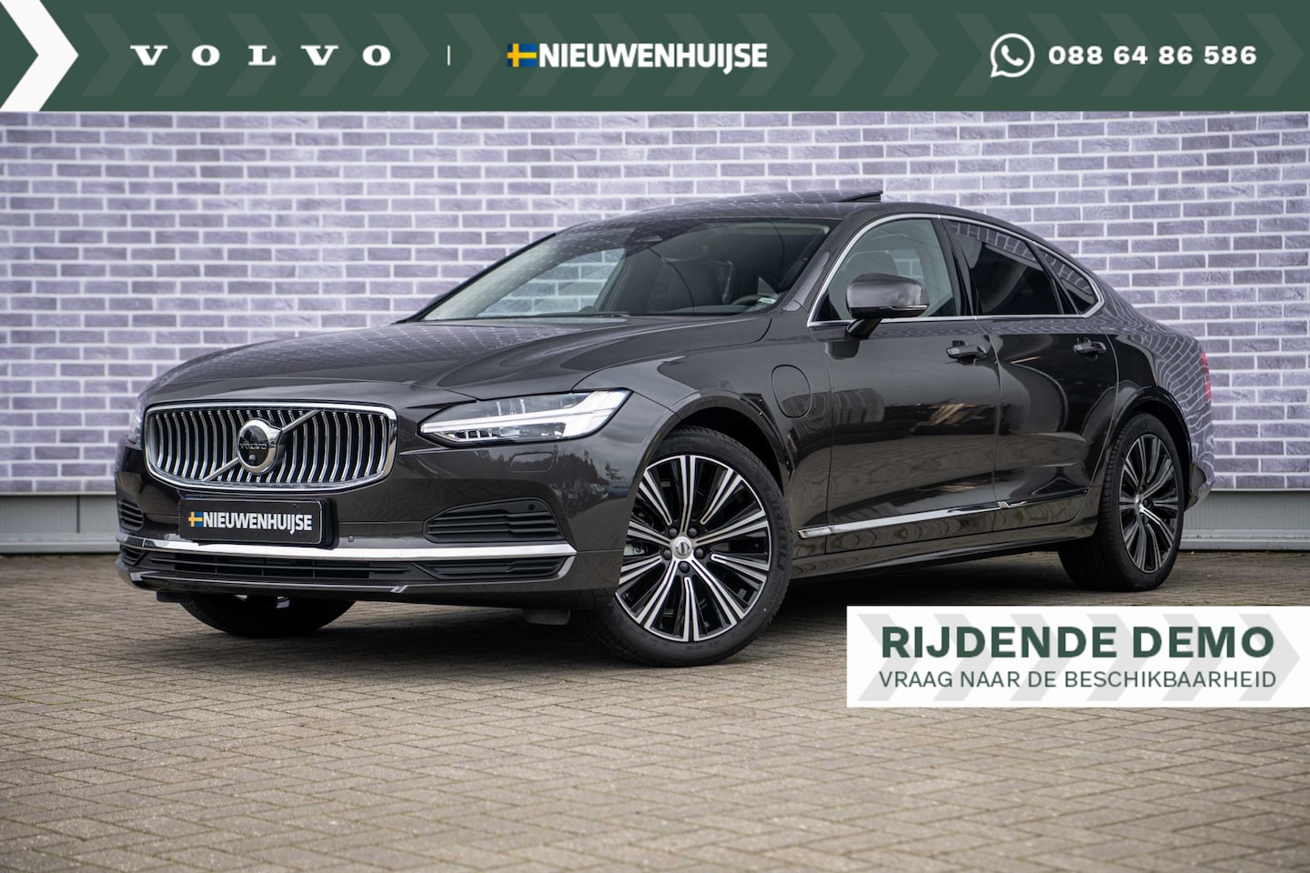 Volvo S90 - 2.0 T8 AWD Ultimate Bright | Long Range | Luchtvering | Bowers & Wilkins | Massagefunctie - AutoWereld.nl