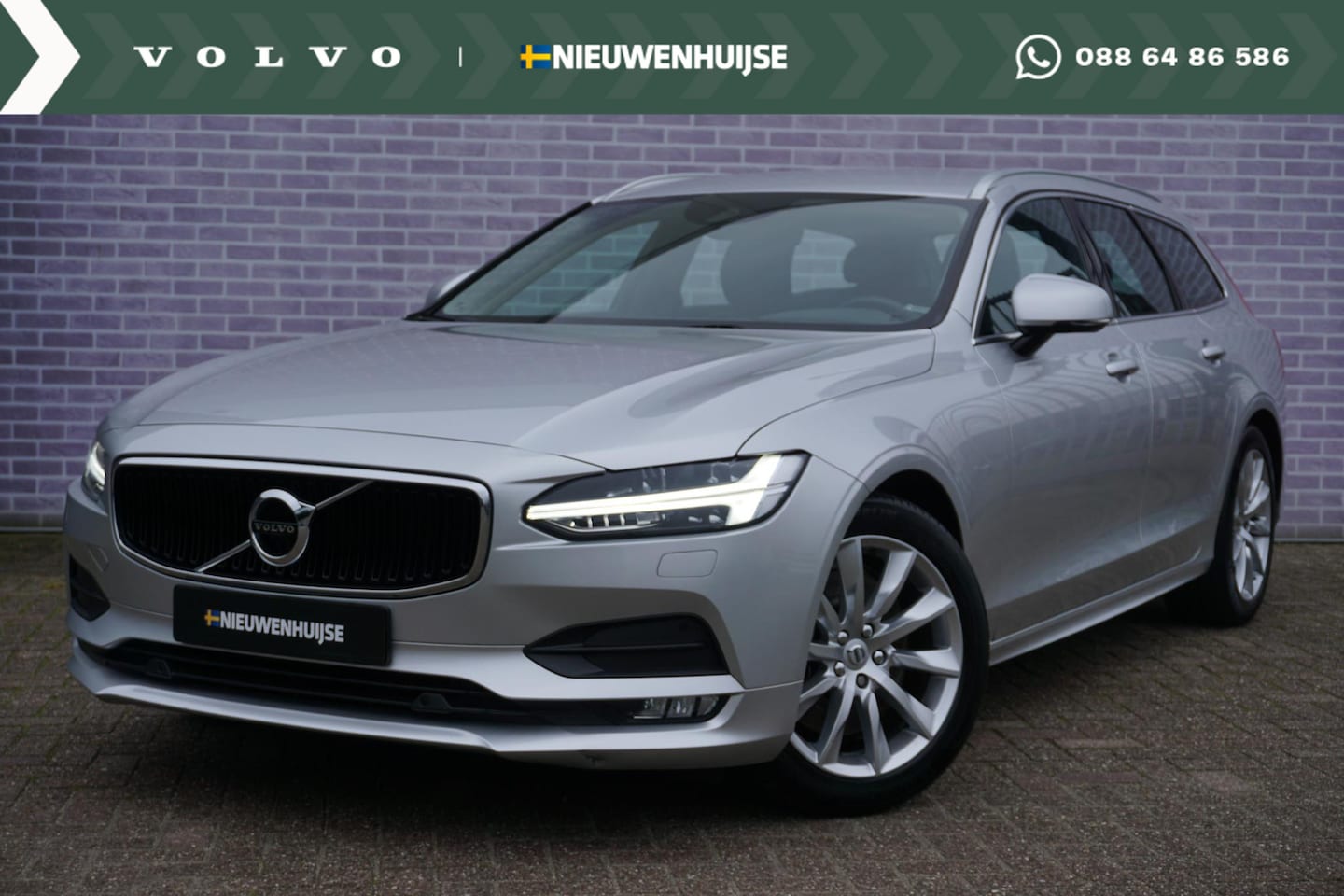 Volvo V90 - 2.0 T5 Momentum | Keyless | Standkachel | Stuur + Stoelverwarming | Adaptieve Cruise contr - AutoWereld.nl