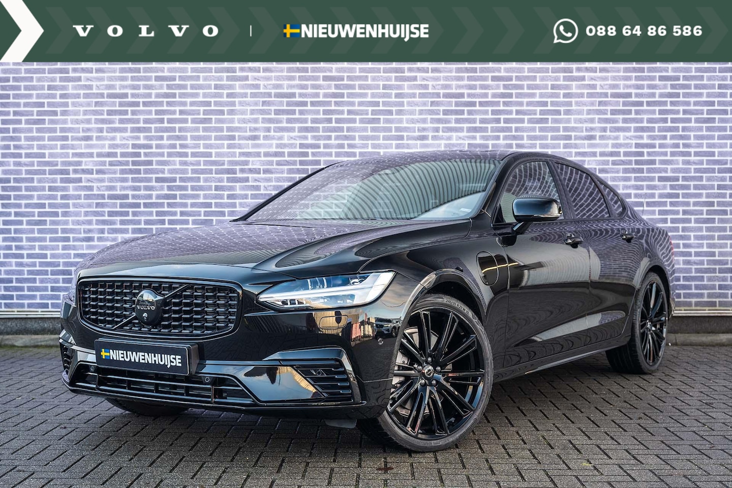 Volvo S90 - T8 AWD Ultimate Dark Long Range - Direct uit voorraad leverbaar! - | Black Edition | Nappa - AutoWereld.nl