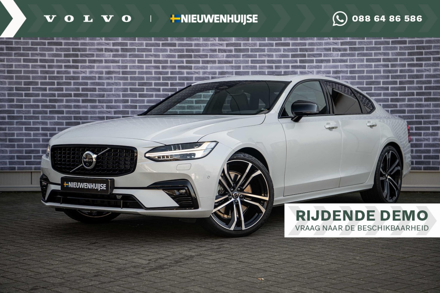 Volvo S90 - B5 Ultimate Dark | Polestar | Leer | Power Seats | Stoelverwarming voor & achter | Stuurve - AutoWereld.nl