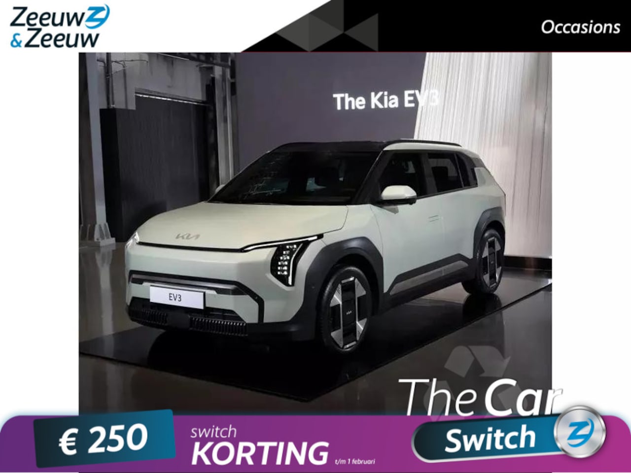 Kia EV3 - Air 58.3kWh of 81.4kWh | Private Lease vanaf 398,- per maand | 2.950,00 korting - AutoWereld.nl