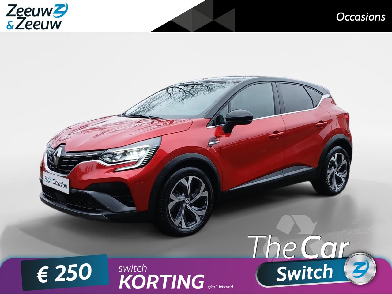 Renault Captur - 1.6 E-Tech Plug-in Hybrid 160 RS Line Navi Climate Cruise Camera LM Velgen PDC v+a - AutoWereld.nl