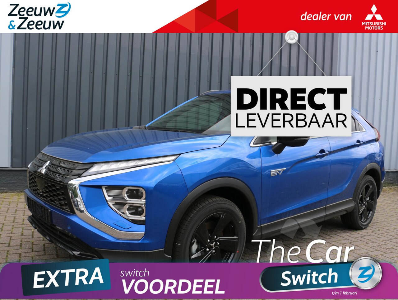 Mitsubishi Eclipse Cross - 2.4 PHEV Black Edition | € 8000,- VOORRAAD KORTING | AUTOMAAT | BLINDSPOT | NOODREMSYSTEEM - AutoWereld.nl