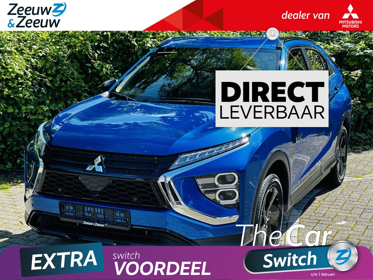 Mitsubishi Eclipse Cross - 2.4 PHEV Black Edition | € 8000 ,- VOORRAAD KORTING | AUTOMAAT | BLINDSPOT | NOODREMSYSTEE - AutoWereld.nl