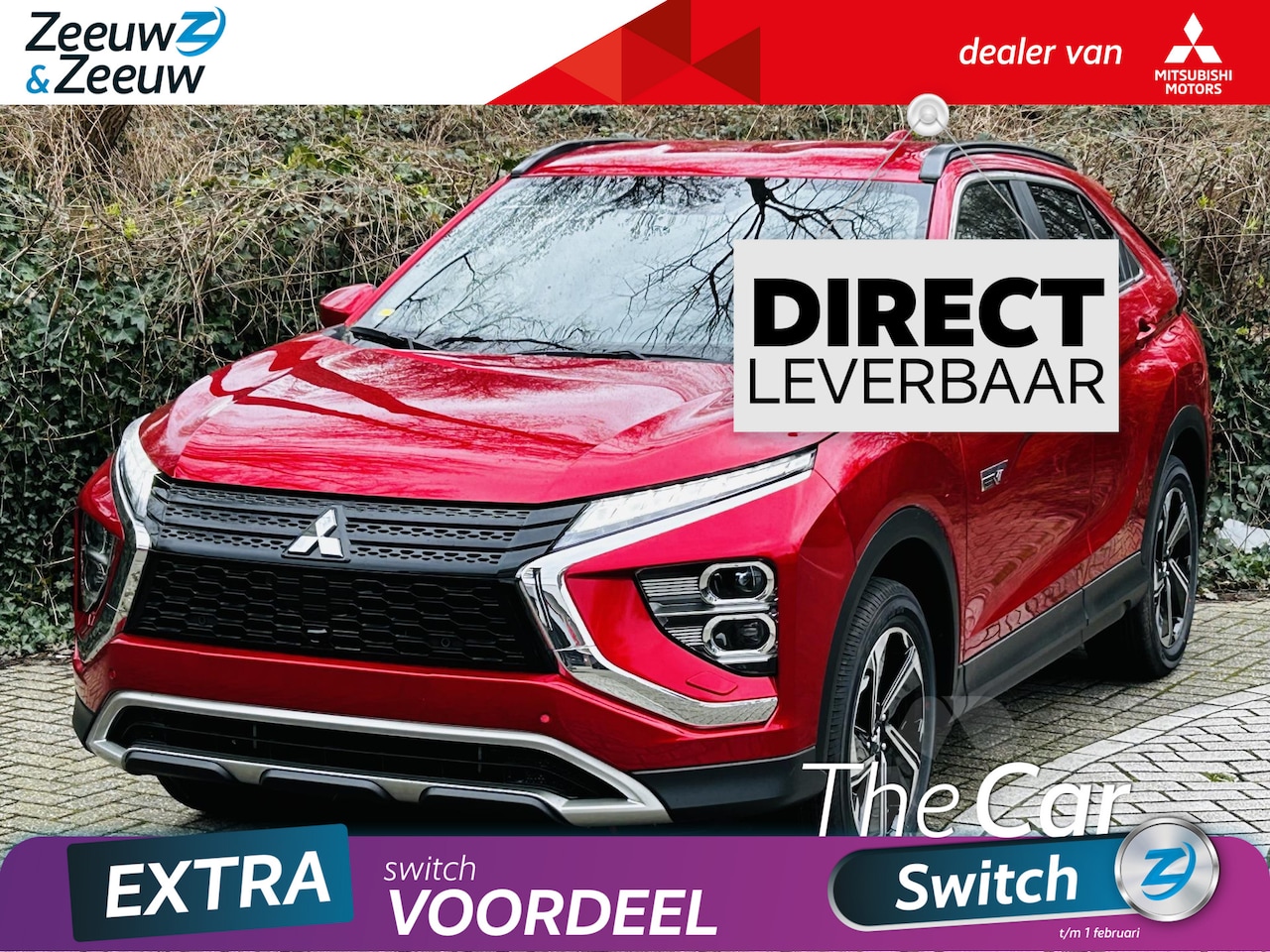 Mitsubishi Eclipse Cross - 2.4 PHEV Intense+ | € 8.000,- VOORRAAD KORTING | op = op  AUTOMAAT | APPLE/ANDROID AUTO | - AutoWereld.nl