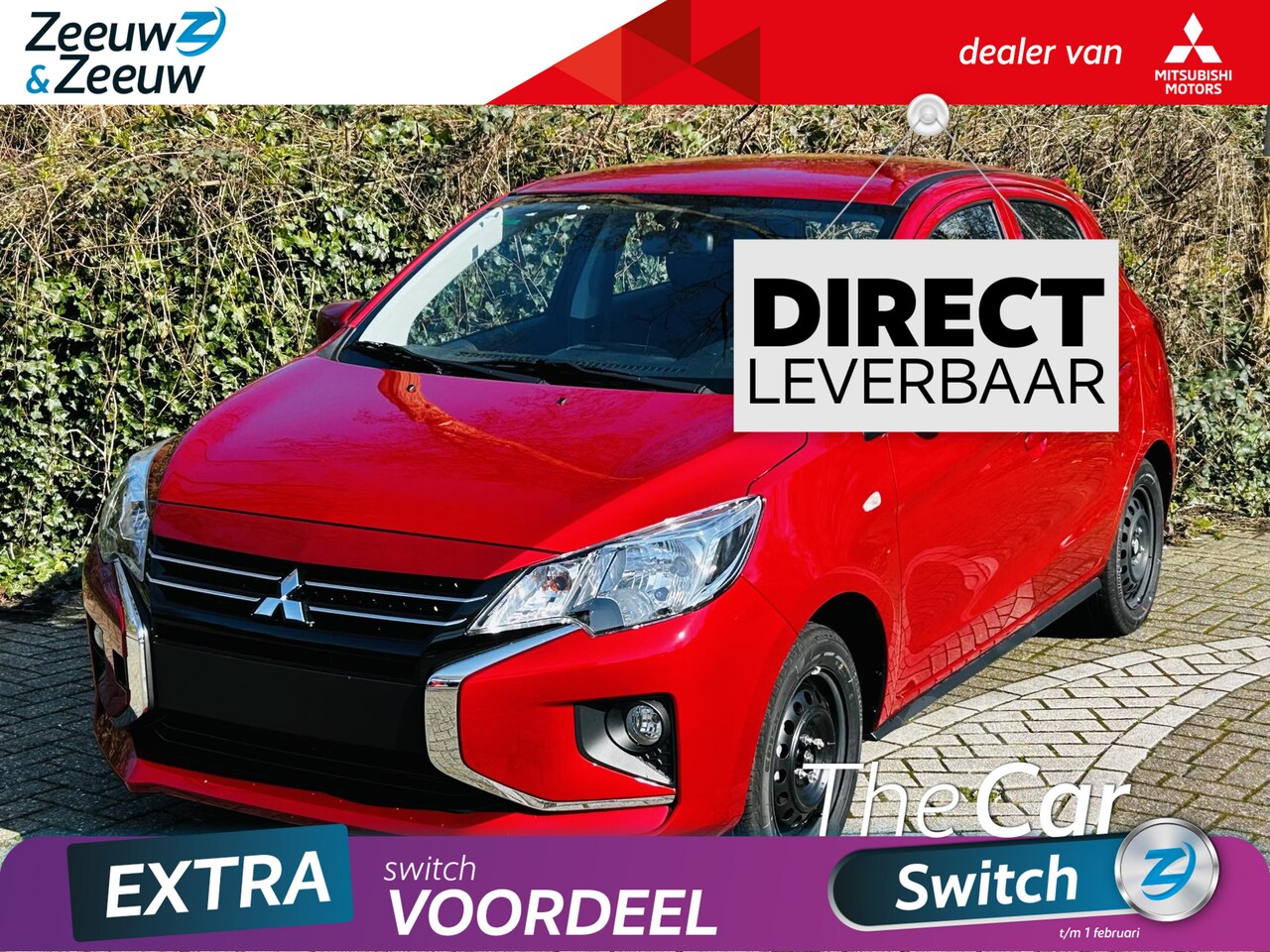 Mitsubishi Space Star - 1.2 Connect+ | € 1500,- VOORRAAD KORTING! | 7 inch multimediasysteem | Bluetooth | USB aan - AutoWereld.nl