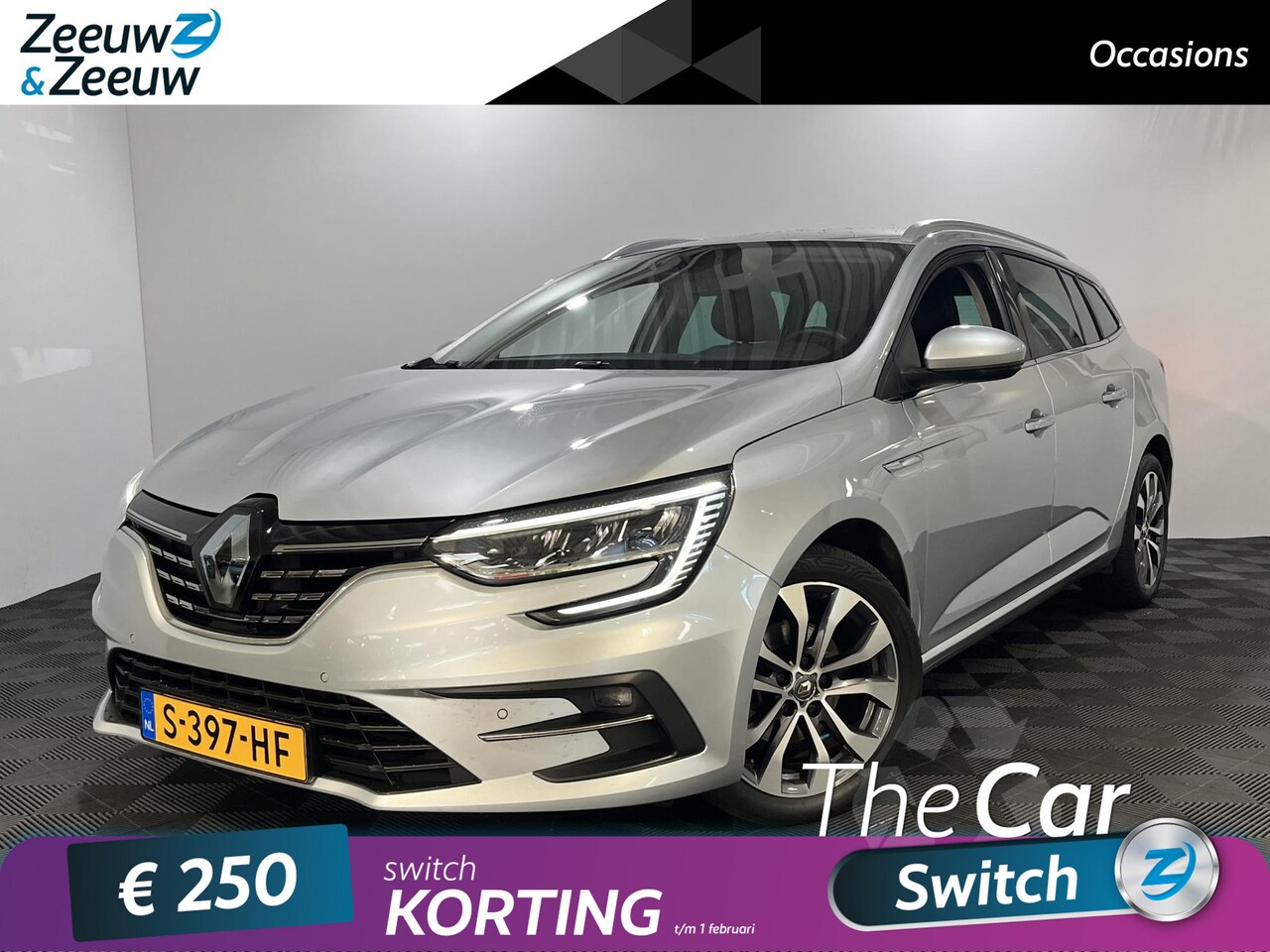 Renault Mégane Estate - 1.3 - 140PK TCe Techno | 9,3" Navi | Camera | Cruise Control | Climate Control | Full LED - AutoWereld.nl