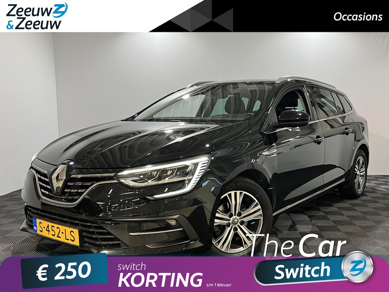 Renault Mégane Estate - 1.3 - 140PK TCe Intens | Trekhaak (1700 KG) | Navi | Parkeersensoren | Apple CarPlay/Andro - AutoWereld.nl