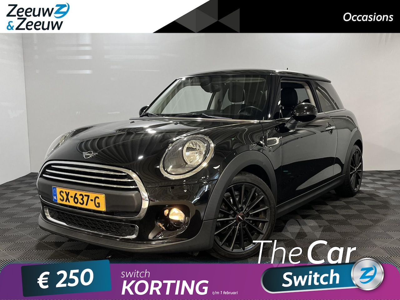 MINI One - Mini 1.5 - 105PK Salt Automaat | 17" JCW Velgen | Navi | Privacy Glass | Airco | Cruise Co - AutoWereld.nl