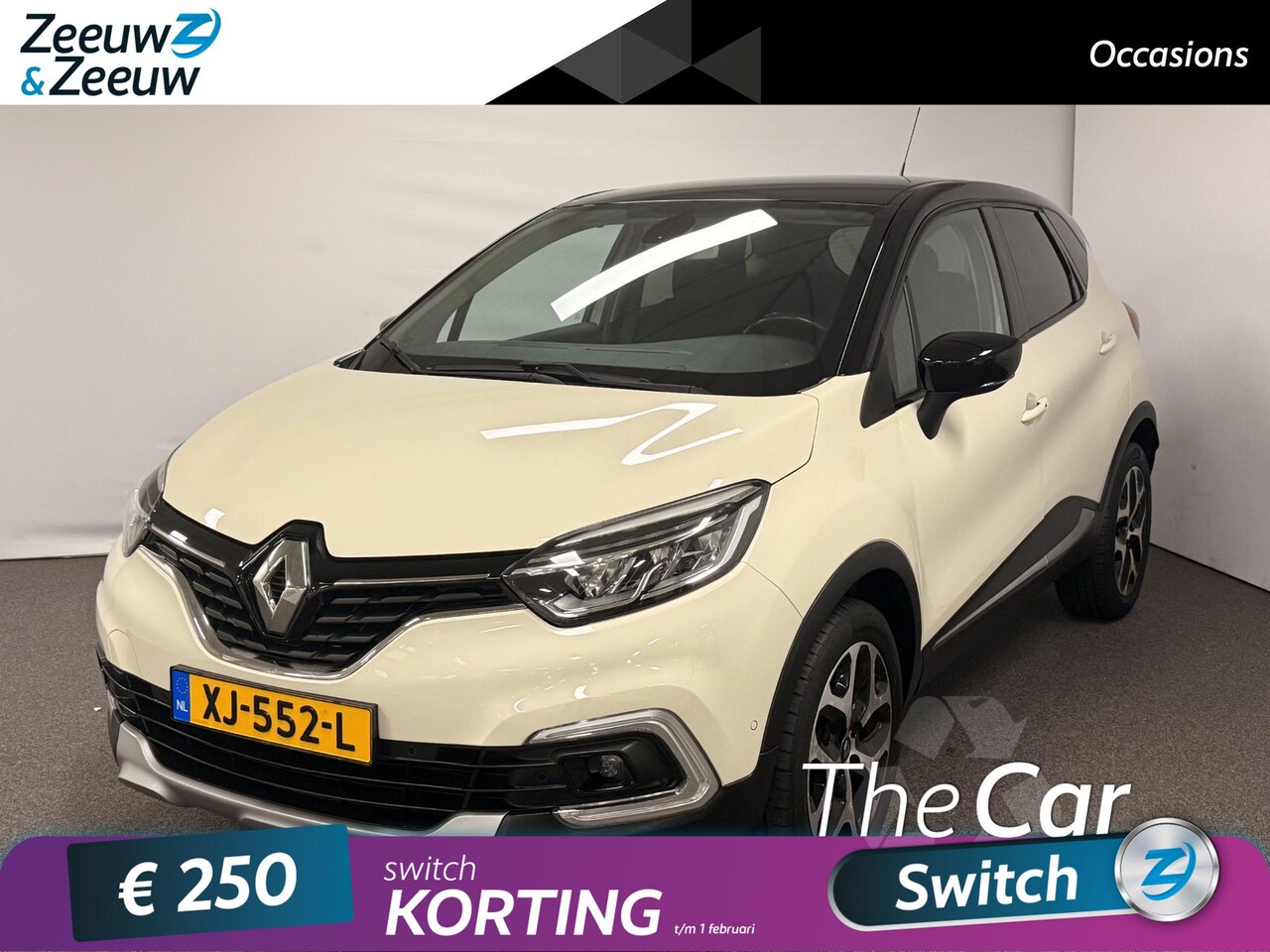 Renault Captur - 0.9 TCe Intens Navi airco camera parkeersensoren cruise controle electrische ramen hoge in - AutoWereld.nl