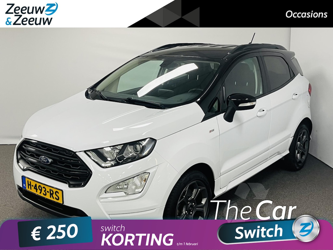 Ford EcoSport - 1.0 EcoBoost Titanium Navi airco parkeersensoren trekhaak cruise controle stoelverwarming - AutoWereld.nl