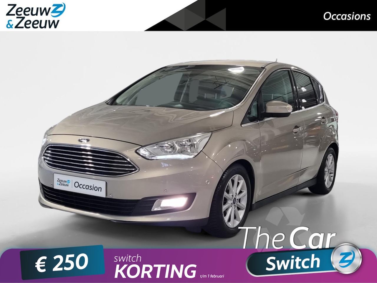 Ford C-Max - 1.0 Titanium * Cruise control * Trekhaak * Navi - AutoWereld.nl